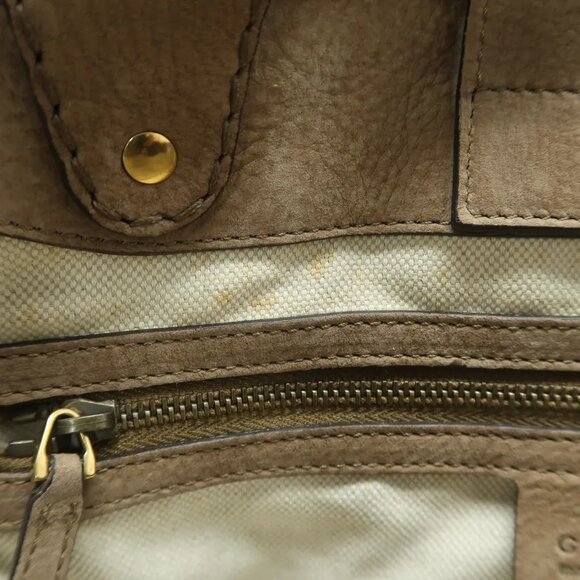 GUCCI Brown Cloth Tote 489-061825 - Picture 10 of 12